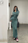 Boris Bidjan Saberi WDRESS2 Series Long Dress Series WDRESS2 FTT00001-HZ Seaweed